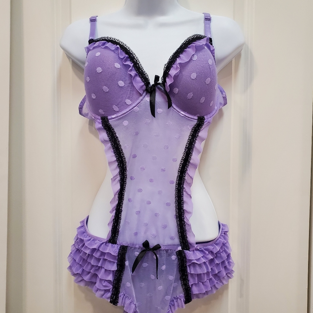 Lavender Baby Doll with Ruffles